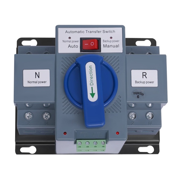 63 A 2P Double bloc d'alimentation automatique Interrupteur de transfert