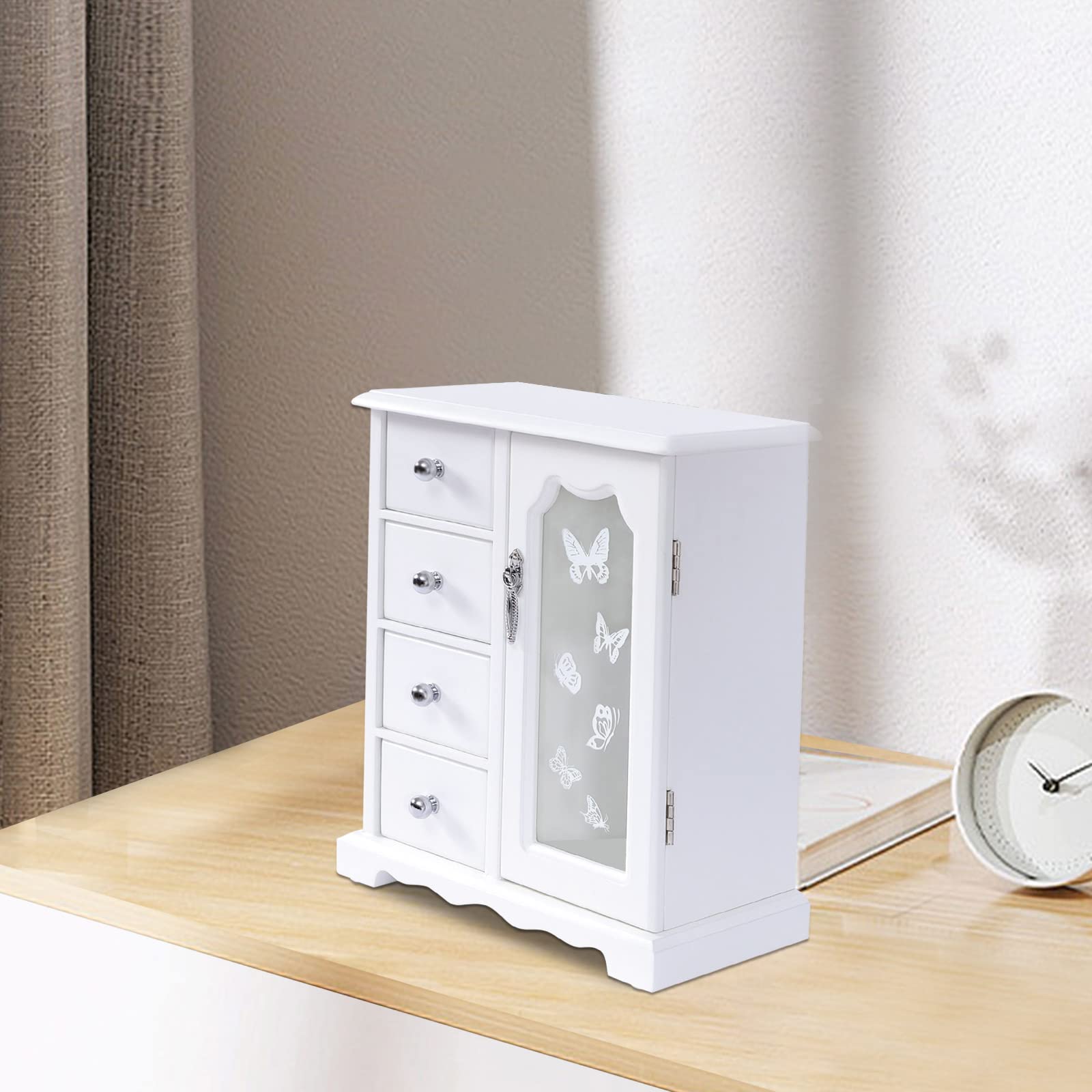 CNCEST Schmuckkästchen Damen, Schmuckaufbewahrung Jewellery Box