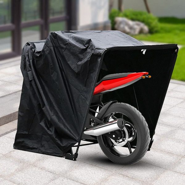 Bâche De Protection Pliable Moto Étanche Oxford 600D - Grand Format 270x105x155cm Avec Sac Transport