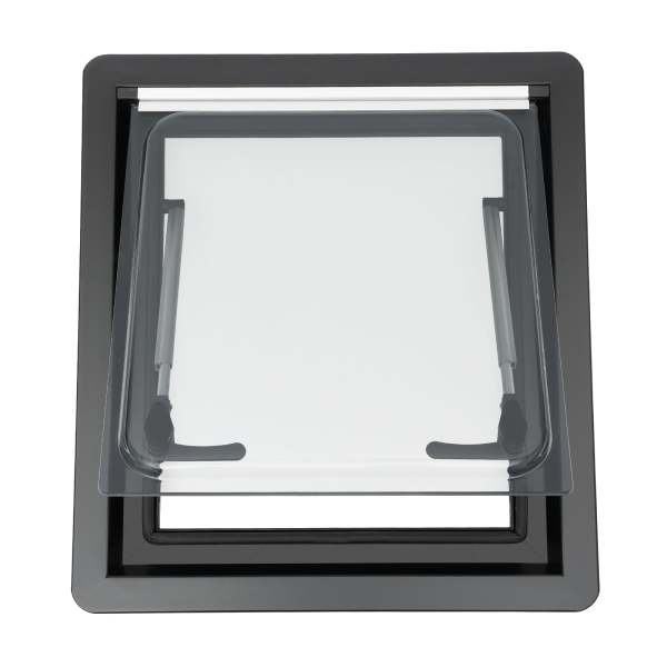 Fenêtre d'exposition pour caravane - 45 x 50 cm (l x h) - Moustiquaire - Fenêtre latérale - En aluminium