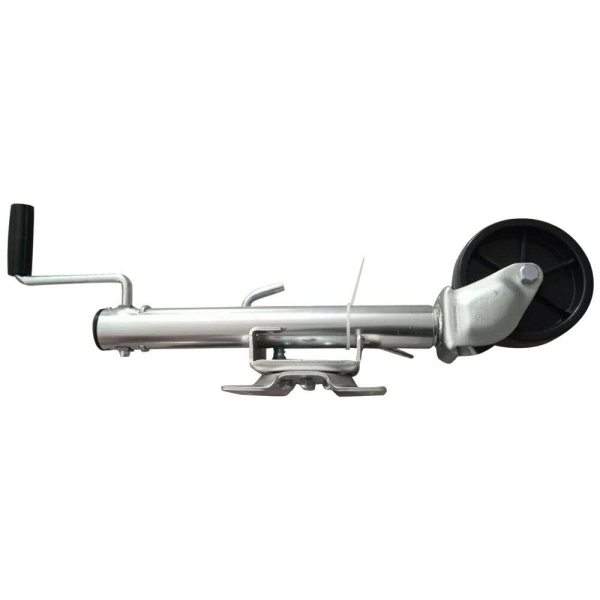 Roue jockey automatique 1200 LB - Roue jockey avec jante en métal de 60 mm pour voiture, remorque, caravane, remorque
