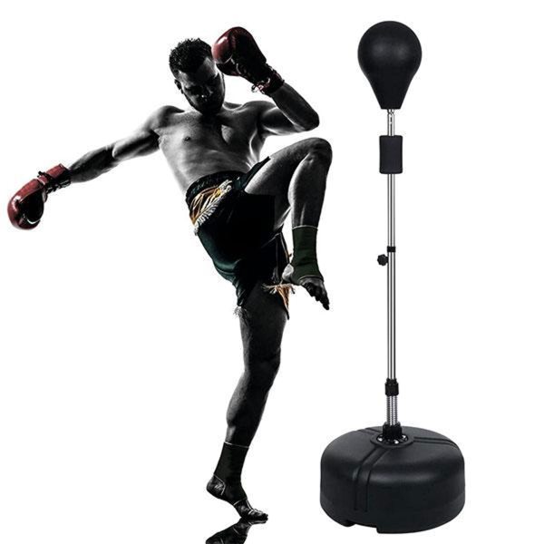 Punchingball - Sac de frappe sur pied - Pour adulte - Hauteur réglable de 120 à 160 cm