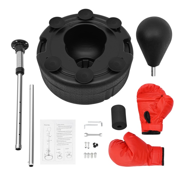 Punchingball - Sac de frappe sur pied - Pour adulte - Hauteur réglable de 120 à 160 cm
