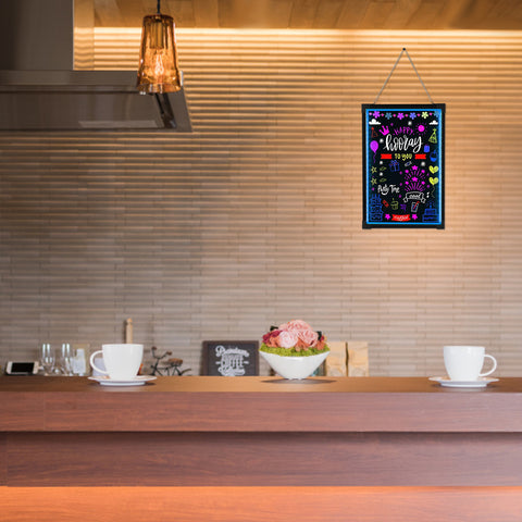 Tableau Lumineux LED à Dessin Avec 7 Stylos De Couleurs - écran Effaçable Pour Enfants Et Bureau