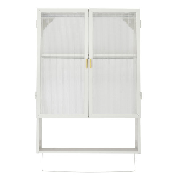 Meuble de rangement 50 x 14,5 x 70 cm, armoire haute, blanc, pour cuisine et chambre - Blanc