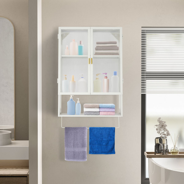 Meuble de rangement 50 x 14,5 x 70 cm, armoire haute, blanc, pour cuisine et chambre - Blanc