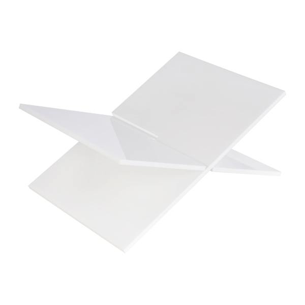 Porte-livre en acrylique, Porte-livre en acrylique avec cadre en croix, support de lecture, 32*14cm, blanc