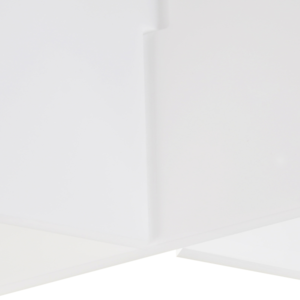Porte-livre en acrylique, Porte-livre en acrylique avec cadre en croix, support de lecture, 32*14cm, blanc