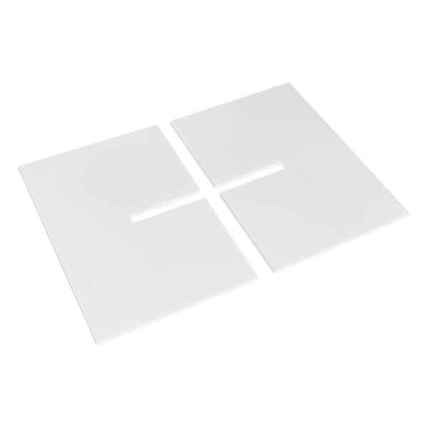 Porte-livre en acrylique, Porte-livre en acrylique avec cadre en croix, support de lecture, 32*14cm, blanc