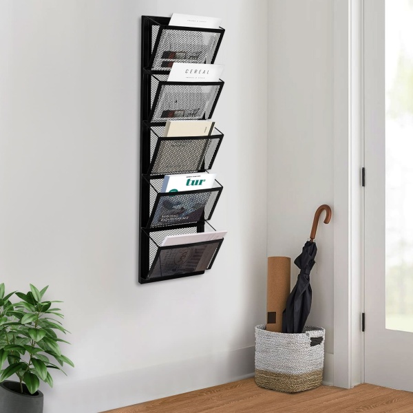 Support de fichiers mural, support de support de courrier, panier suspendu mural
