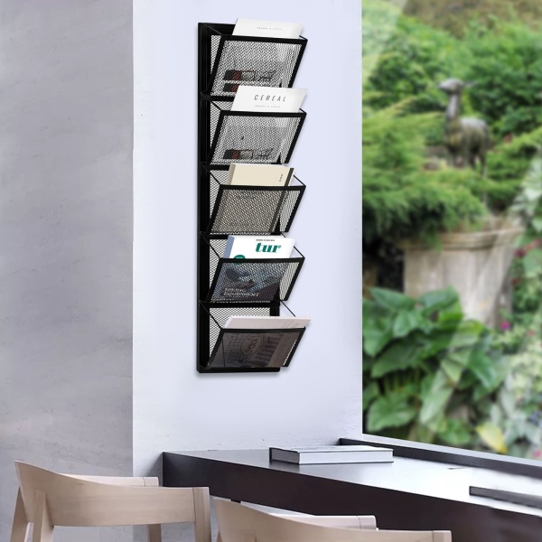 Support de fichiers mural, support de support de courrier, panier suspendu mural