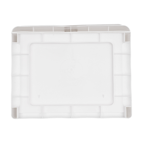 Boîte de rangement de bureau blanche à 3 plateaux (26 x 20,2 x 22,3 cm), organiseur de bureau avec tiroir