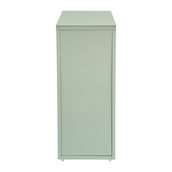 Classeur vertical à 6 tiroirs, classeur métallique avec serrure et roulettes - Vert Classeur vertical à 6 tiroirs, classeur métallique avec serrure et roulettes - Vert