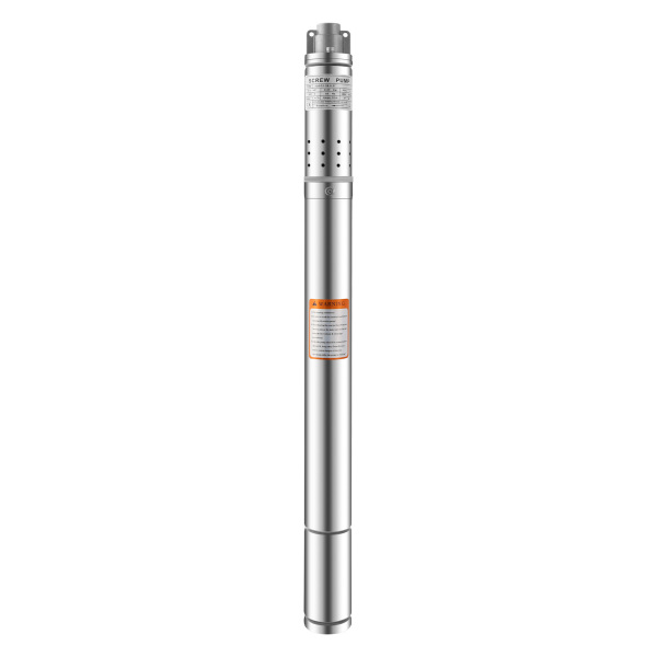 Pompe immergée en acier inoxydable 0,35 kW - Diamètre de la pompe : 5 cm - Câble de raccordement : 15 m