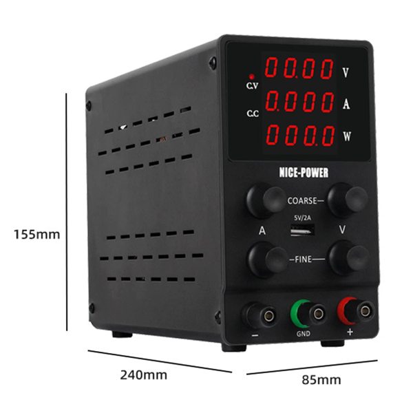 Bloc d'alimentation de laboratoire CC réglable avec affichage LED à 4 chiffres 0-30 V 0-10 A stabilise le bloc d'alimentation de laboratoire