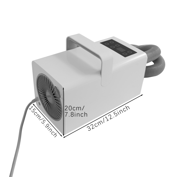 Sèche-cheveux pour animaux de compagnie 2200 W, sèche-cheveux réglable pour animaux de compagnie - Blanc