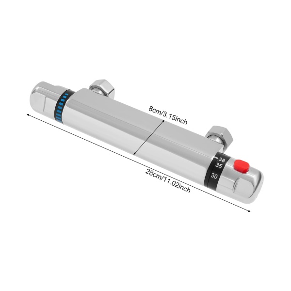 Robinet de douche thermostatique Robinet mitigeur de douche avec bouton de protection