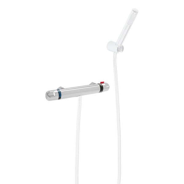 Robinet de douche thermostatique Robinet mitigeur de douche avec bouton de protection