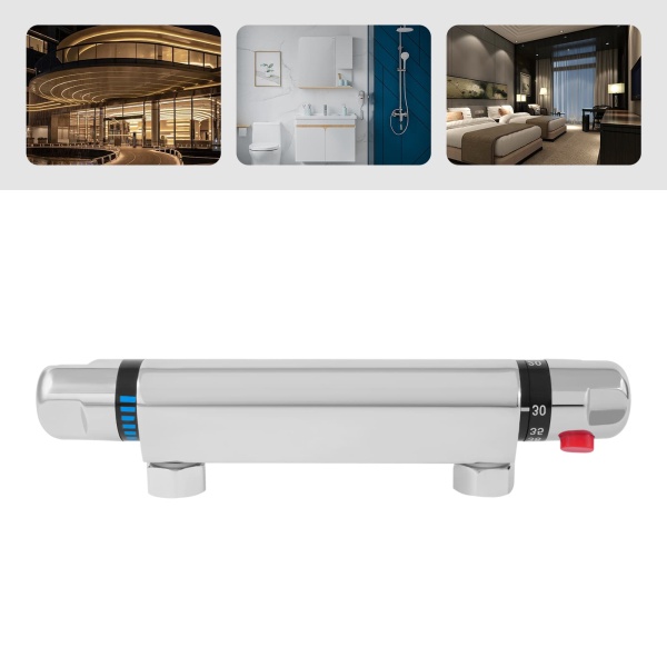 Robinet de douche thermostatique Robinet mitigeur de douche avec bouton de protection