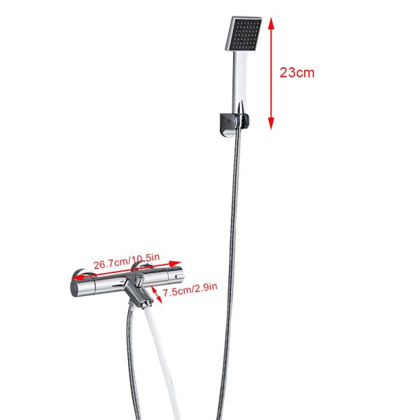 Ensemble de Douche en Laiton mitigeur de Bain avec Douche à Main et Robinet Ensemble de Douche pour Baignoire et Salle de Bain