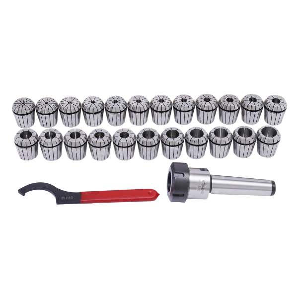 Jeu De 23 Pinces De Serrage ER40 M16 - Pour Mandrin De Tour Et Fraiseuse - Diamètre 4-26 Mm, Haute Précision, Boîte Incluse