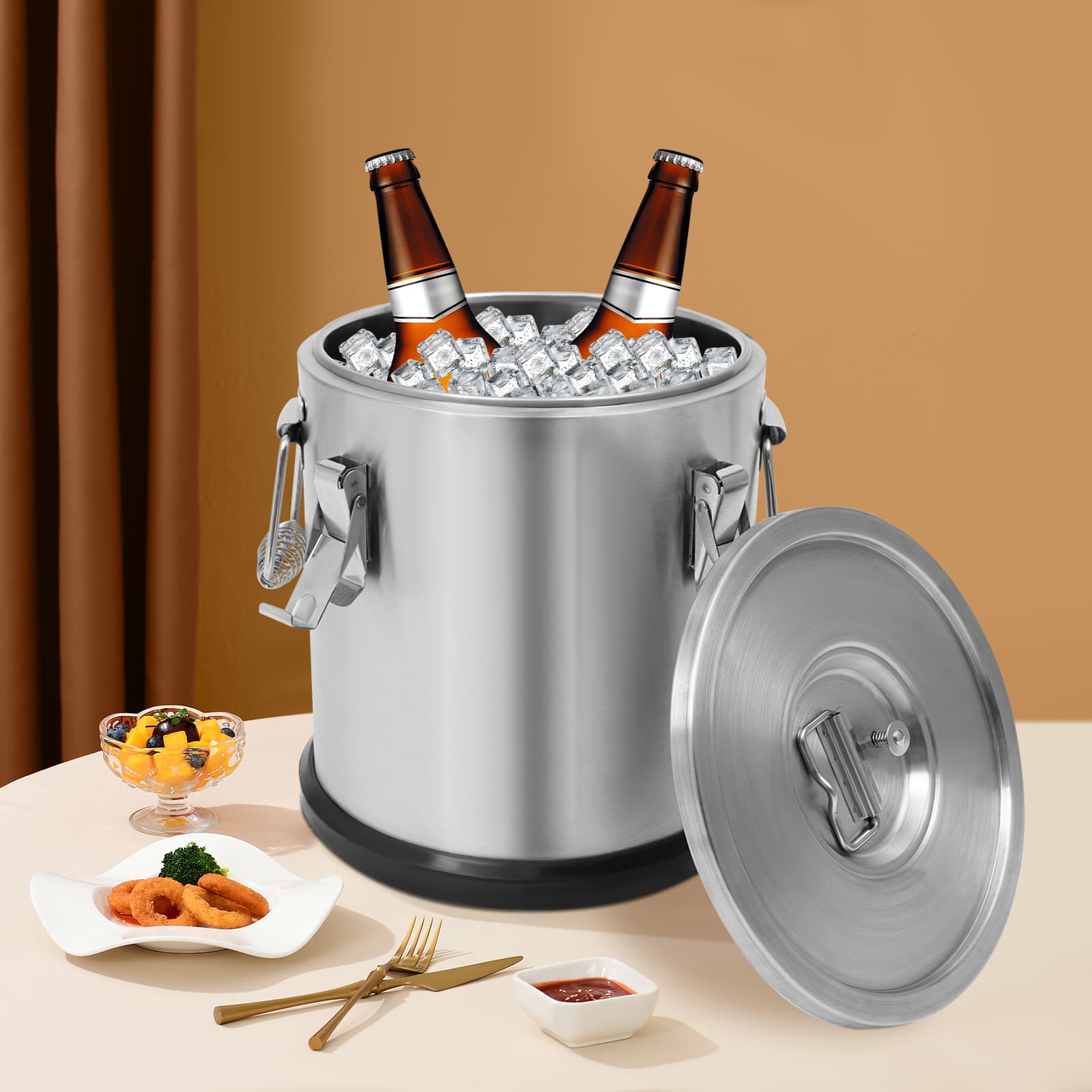 Seau Isotherme En Acier Inoxydable 10 L – Avec Robinet – Pour Soupe, Boissons, Événements – Idéal Bar, Restauration - 5