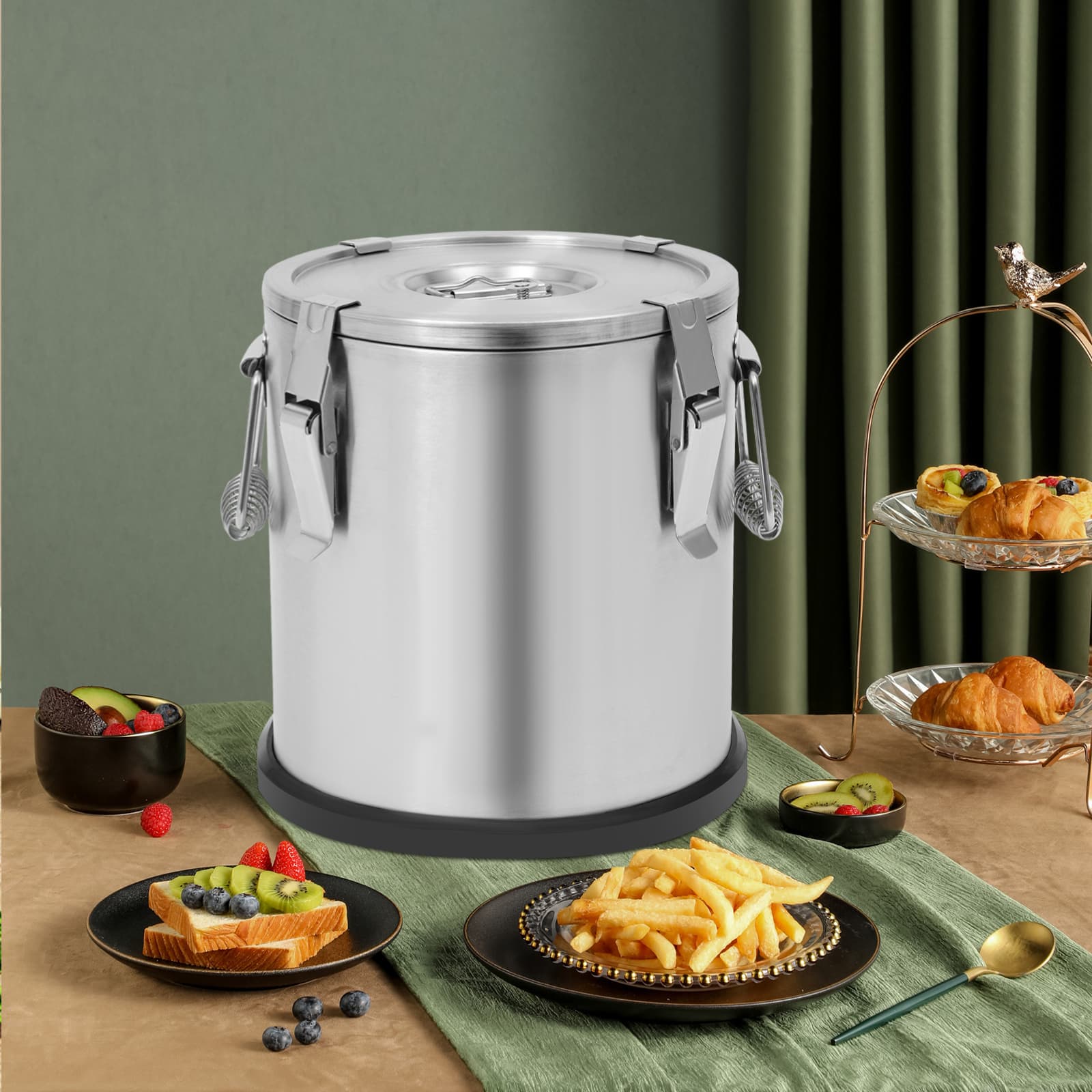 Seau Isotherme En Acier Inoxydable 10 L – Avec Robinet – Pour Soupe, Boissons, Événements – Idéal Bar, Restauration - 13
