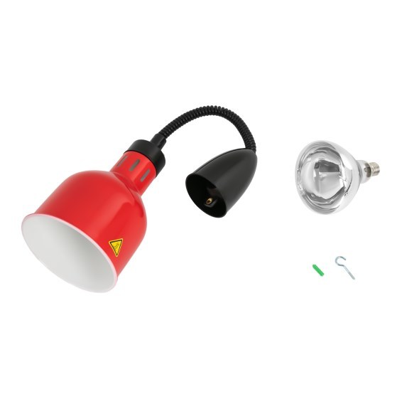 Lampe chauffante commerciale rétractable pour aliments, 220V, 250W, pour Buffet, restaurants, hôtels, cuisines, cafés, rouge