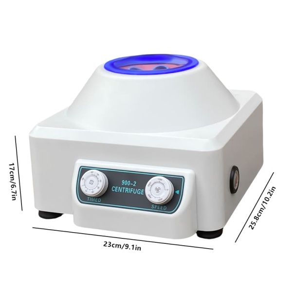 Centrifugeuse De Table 6 Tubes 15ml - 4000 Tr/min 30W - Pour Sang, Plasma, Labo Chimie Bio - Compacte & Silencieuse