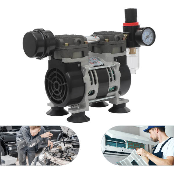 Pompe à vide sans huile pour laboratoire sans huile Pompe à vide sans huile 200 W 1450 tr/min 60 L/min Pompe à vide sans huile pour laboratoire sans huile Pompe à vide sans huile 200 W 1450 tr/min 60 L/min