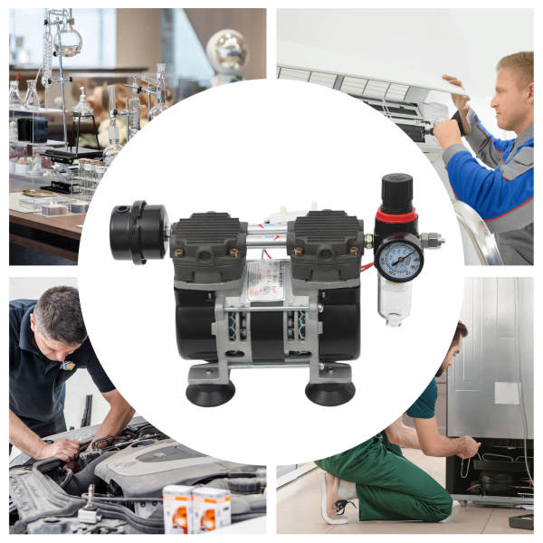 Pompe à vide sans huile pour laboratoire sans huile Pompe à vide sans huile 200 W 1450 tr/min 60 L/min Pompe à vide sans huile pour laboratoire sans huile Pompe à vide sans huile 200 W 1450 tr/min 60 L/min