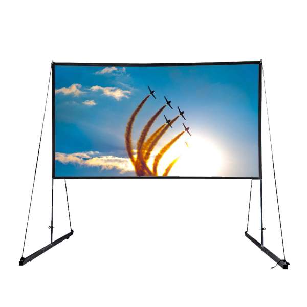 Écran Projection 150 Pouces - Support Réglable 200-260cm, HD 1080P/4K | Portable Pour Cinéma Maison, Extérieur