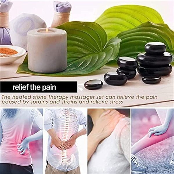 Kit De 22 Pierres De Massage En Basalte, Marque Sens Original, Pour Massages Aux Pierres Chaudes, Neuf