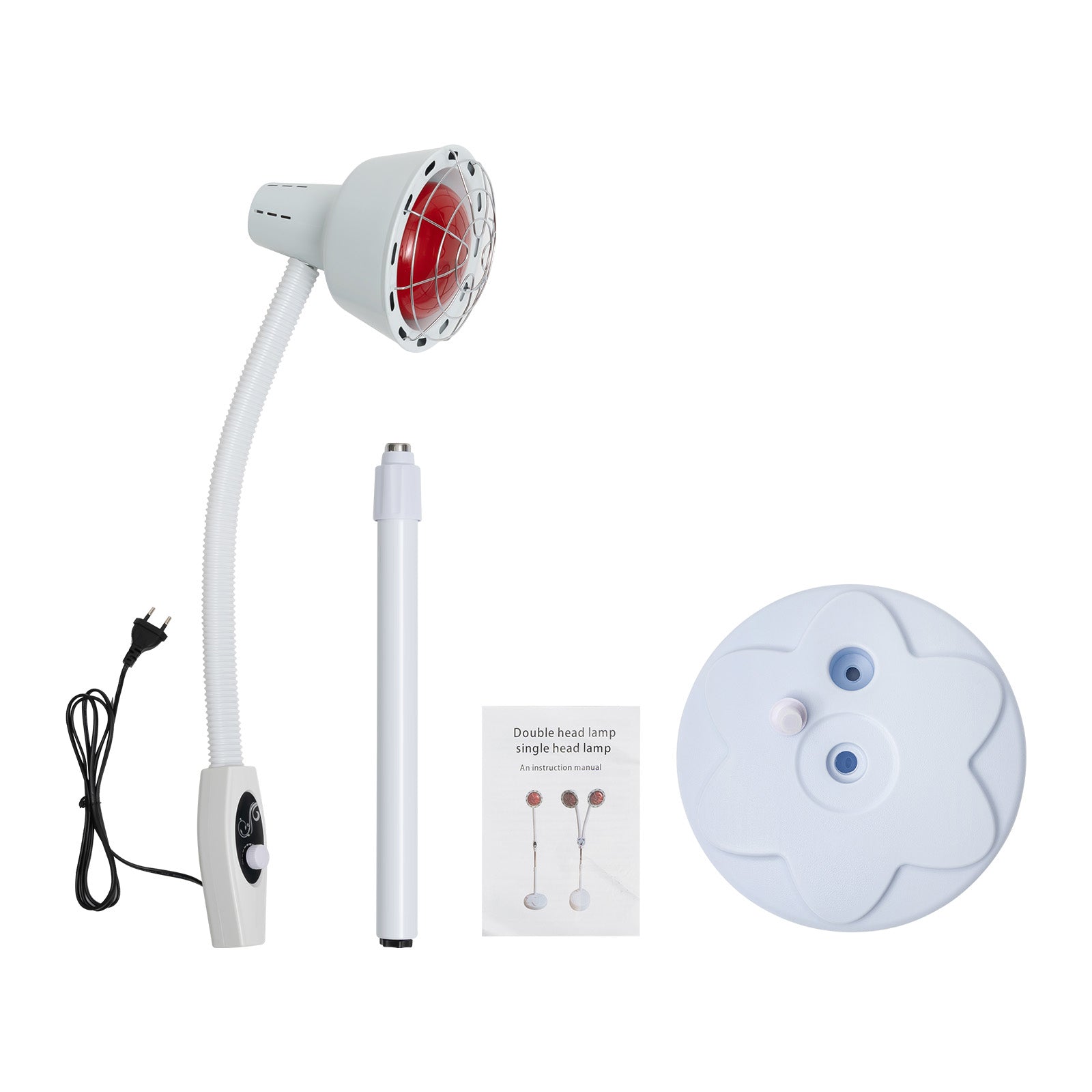 Lampe Infrarouge 150 W Pliable Avec Télécommande – Rotation 360°, Pour Douleurs Musculaires Et Relaxation - 10