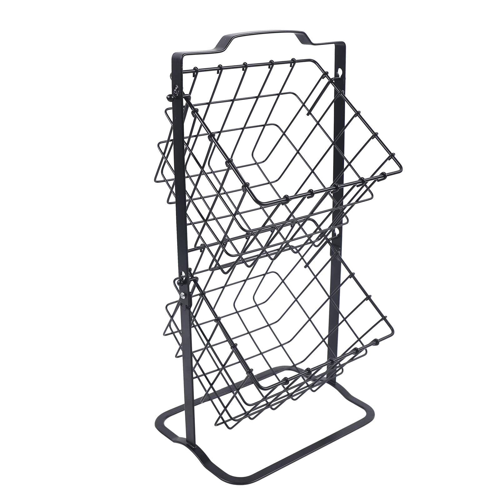 ORYX - Frutero 2 Niveles, Acero Cromado, Doble Canasta De Rejilla, 30x46 (Alt