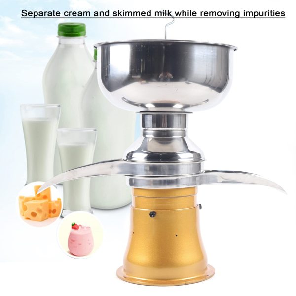 50 l/h - Séparateur de lait frais - Machine à séparer le lait de vache - Vitesse du rouleau : 9800-11000 tr/min 50 l/h - Séparateur de lait frais - Machine à séparer le lait de vache - Vitesse du rouleau : 9800-11000 tr/min