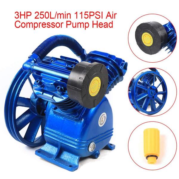 5.5 HP 21cfm 115PSI V tête de pompe de compresseur d'air à deux cylindres