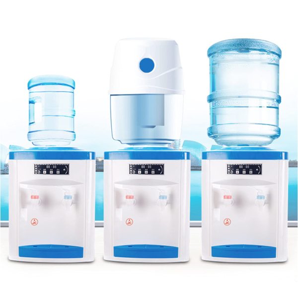 Distributeur d'eau de bureau - Refroidisseur d'eau potable - 550 W - Machine à boire électrique chaude et froide - Pour 5-18 l d'eau dans un seau