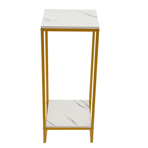 Support De Fleurs, Support De Plantes en Métal 2 Couches Étagère à Fleurs Piédestal Support De Pot De Fleurs Escaliers De Fleurs pour Balcon De Jardin De Salon