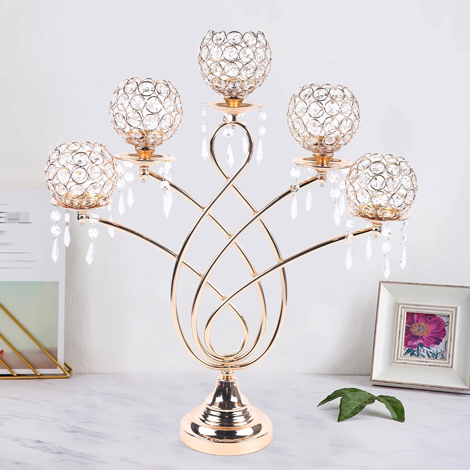 Ruichrng Lot De 2 Bougeoirs Vintage Avec Poignée - Chandelier Noir Métal Pour Table Et Décoration