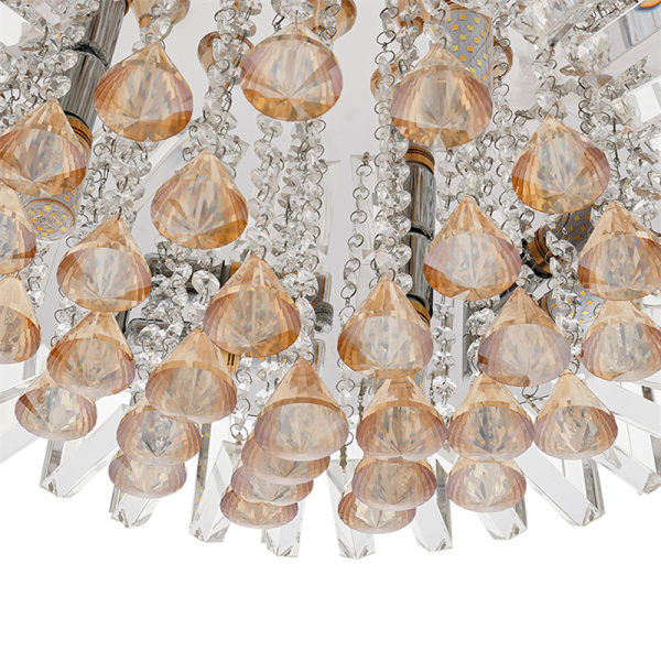 Lustre Suspendu Cristal LED Éco-énergétique 12W - Plafonnier Encastré