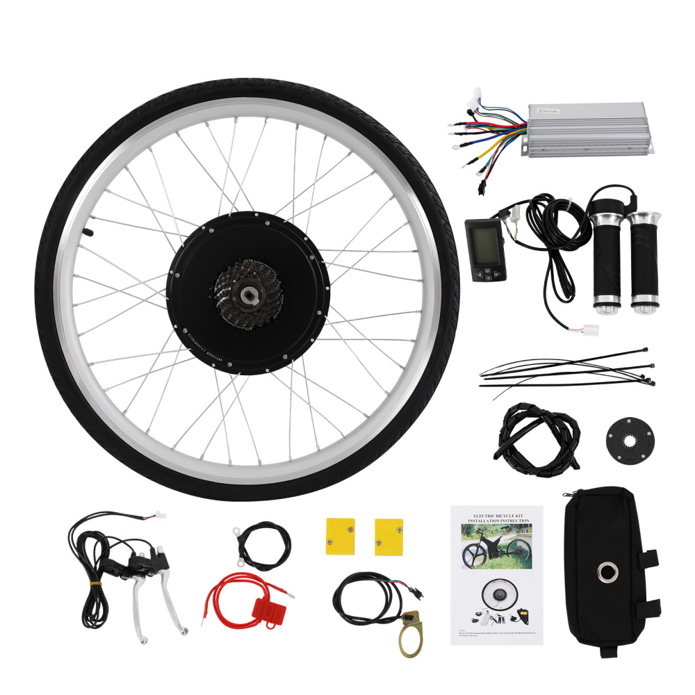 Kit Conversion Vélo électrique 36V 250W/350W Pour Roues 26/28 Pouces - Motorisation Complète