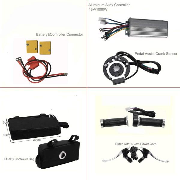 Kit De Conversion Vélo Électrique TBvechi 36V 350W - Roue Arrière 28 Pouces - Complet