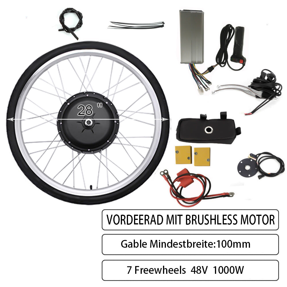 Kit Conversion Vélo électrique - Roue Avant 28/29/700C - Moteur 250W/1000W - Avec Contrôleur - 9