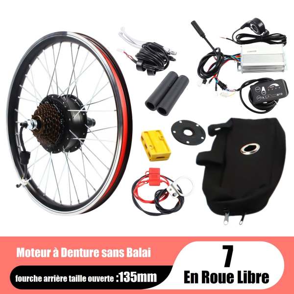 Kit De Conversion Vélo électrique Yose Power – 27.5" 36V 350W – Moteur Roue Arrière