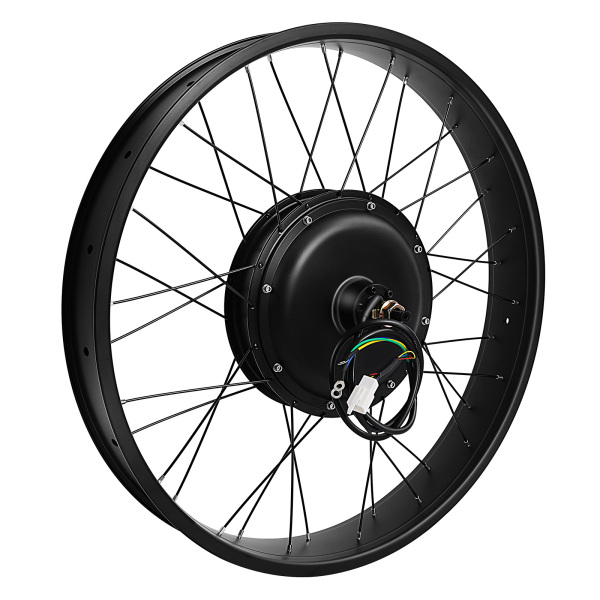 Kit de conversion pour vélo électrique électrique 26" 48 V 1500 W + 2 poignées de frein, écran LCD