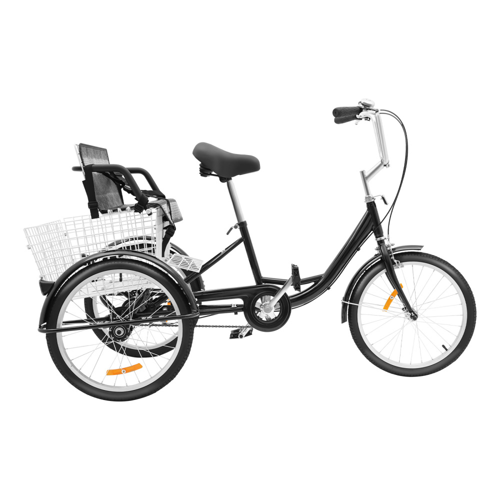 Tricycle 20 Pouces pour Adultes, Cadre en Acier à Haute teneur