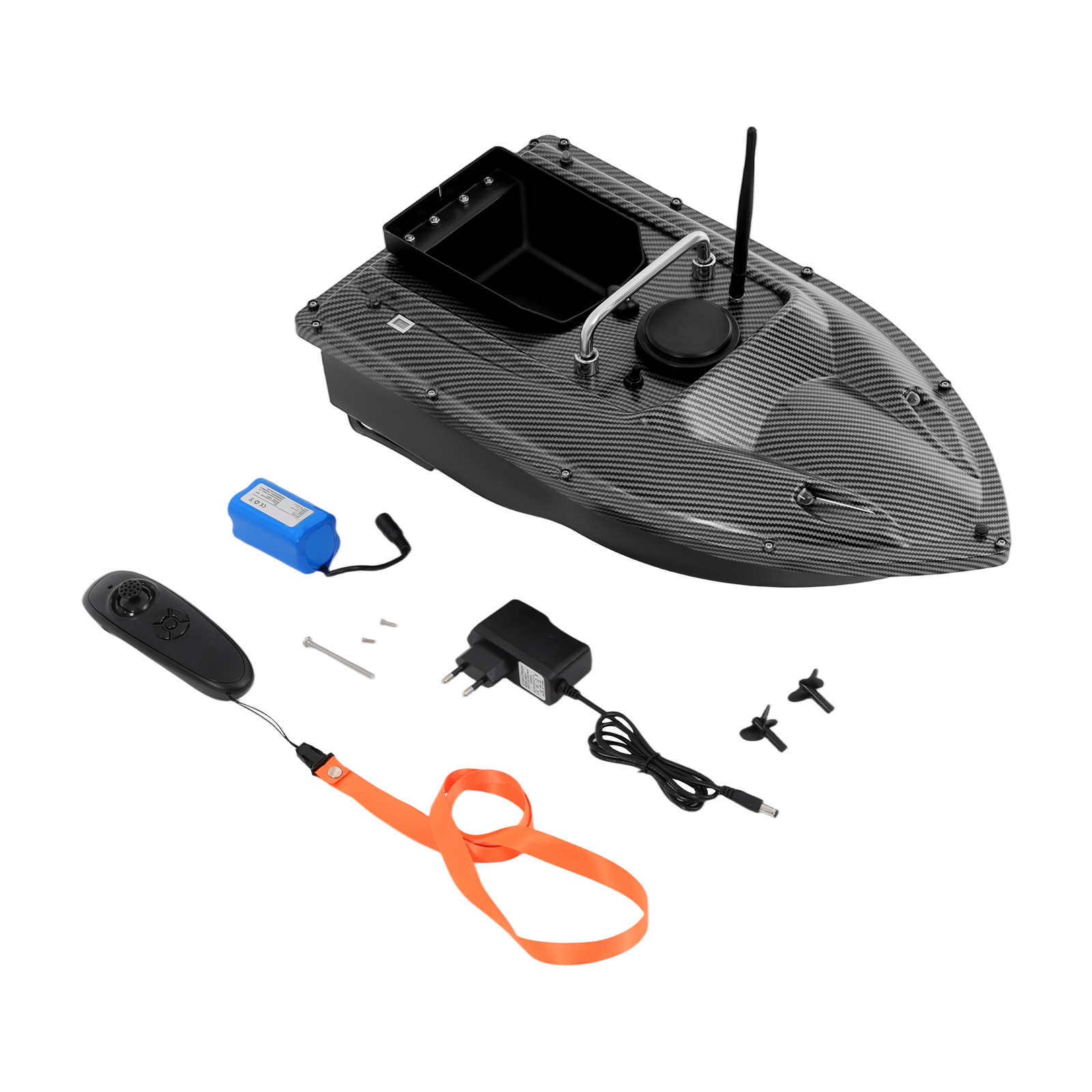GOTOTOP Bateau d'appât de poisson RC 500 m télécommande sans fil leurre de pêche appât bateau