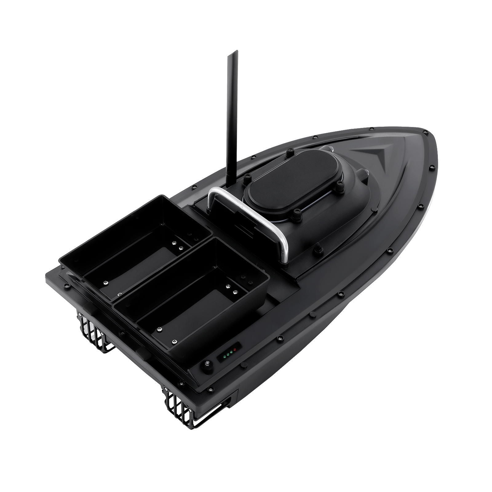 Bateau De Pêche Télécommandé Intelligent - Appâtage Et Nidification Automatique - Modèle Noir SODIAL