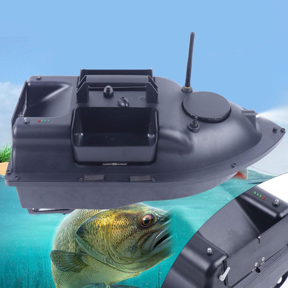 Leurre De Pêche Télécommandé Sans Fil - Portée 600m Avec LED Et Détecteur De Poissons - Bateau Appât - Neuf